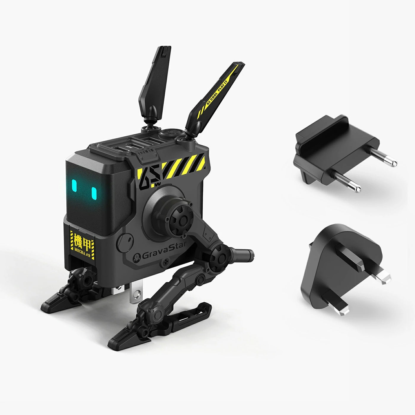 Alpha65 GaN 65W Wall Charger - War Damaged Yellow